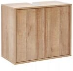 Fackelmann Waschbeckenunterschrank 'Finn' braun matt 60 x 50 x 30,5 cm