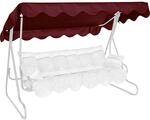 Angerer Freizeitm&ouml;bel Ersatzdach f&uuml;r Hollywoodschaukel bordeaux 210 x 145 cm