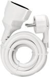 Kopp Verl&auml;ngerungskabel 3 m, Flachstecker, wei&szlig;