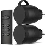 REV Ritter Funksteckdosen-Set Mini 2+1 schwarz