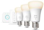 Philips Hue Starter-Set 'Hue White' E27 inkl. 3 x LED-Lampe E27 9,5 W, Dimmschalter