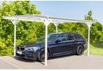 Westmann Carport 'Helsinki' mit Flachdach wei&szlig; Metall 503 x 305 x 232 cm