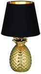 Reality Leuchten Tischleuchte 'Pineapple' schwarz/goldfarben &Oslash; 20 cm
