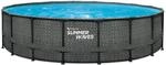 Aufstellpool 'Elite Frame' Rattan-Optik grau &Oslash; 549 x 132 cm