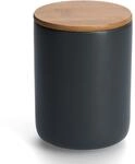 Zeller Vorratsdose anthrazit 1,15 l mit Bambusdeckel
