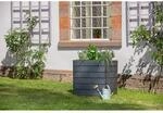 GARANTIA Hochbeet 'Ergo Quadro L 75 Wood' anthrazit/braun 80 x 75 x 80 cm
