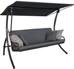 Angerer Freizeitm&ouml;bel Hollywoodschaukel 'Elegance Smart' 3-Sitzer grau 210 x 210 x