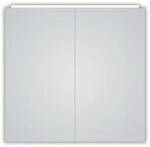 DSK LED-Spiegelschrank 'Aluminio Vegas' silbern 70 x 50 x 13,1 cm