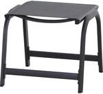 Siena Garden Gartenhocker 'Tesoro' stapelbar Aluminium grau 51 x 44 x 46 cm