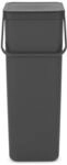 Brabantia Abfallsammler 'Sort & Go' grau 40 Liter