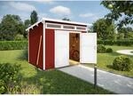 Weka Gartenhaus Massivholz rot 235 x 239 cm