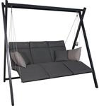 Angerer Freizeitm&ouml;bel Hollywoodschaukel 'Relax Smart' 3-Sitzer grau 220 x 210 x 150