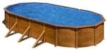 GRE Stahlwandpool-Set 'Pacific' 730 x 375 x 120 cm mit Sicherheitsleiter und