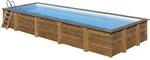 GRE Massivholzpool-Set 'Mint' 1010 x 418 x 146 cm mit Leiter und Sandfilter