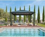 Palram-Canopia Pavillon 'Dallas' anthrazit 360 x 422 cm Polycarbonat grau