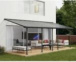 Palram-Canopia Terrassen&uuml;berdachung' Feria' anthrazit 294 x 730 cm Polycarbonat