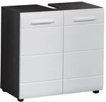 Trendteam Waschbeckenunterschrank 'Skin' wei&szlig; Hochglanz 60 x 57 x 31 cm