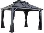 Sojag Pavillon 'Mykonos 10 x 14' basaltgrau 299 x 425 x 292 cm