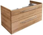 Fackelmann Waschbeckenunterschrank 'Milano' braun foliert 100 x 49,5 x 48 cm