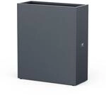 Herstera Hochbeet-Pflanzk&uuml;bel 'Cube' Metall anthrazit 100 x 40 x 115 cm