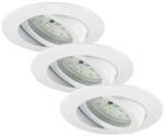 Briloner LED-Einbauleuchtenset 'Attach Dim' 570 lm 6,5 W 3 Stk. dimmbar
