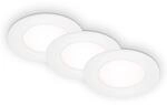 Briloner LED-Einbauleuchte IP 65 3 W &Oslash; 8,6 cm 3 St&uuml;ck wei&szlig;