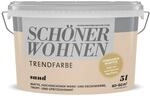 Sch&ouml;ner Wohnen Farbe Trendfarbe 'Sand' sandfarben matt 5 l