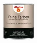 Alpina Feine Farben 'Klassisches Matt-Schwarz' schwarz matt 750 ml