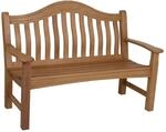 Garden Pleasure Gartenbank 'Kingston' 2-Sitzer Eukalyptusholz braun 67 x 91 x 131 cm