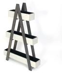Westmann Pflanzenregal 'Ella' Holz grau 101 x 25 x 147 cm