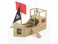 TP-Toys Holz-Spielhaus-Piratenschiff 'Galleon' natur 272 x 171 x 206 cm