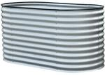 Westmann Hochbeet 'Oval Grow Faster' silbern Metall 80 x 160 x 82 cm
