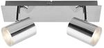 Briloner LED-Spotleuchte 'Banyo' chromfarben 29 x 9,9 x 11,2 cm 2-flammig