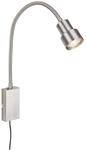 Briloner LED-Leseleuchte 'Tusi' nickel matt 57,7 x 11,5 x 6 cm 400 lm, mit