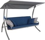 Angerer Freizeitm&ouml;bel Hollywoodschaukel 'Elegance Smart' 3-Sitzer blau 210 x 160 x