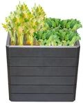 GARANTIA Hochbeet 'Ergo Quadro M 75 Stone' anthrazit 80 x 75 x 60 cm