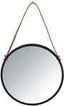 Wenko Wandspiegel 'Borrone' &Oslash; 30 cm, schwarz