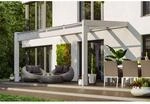 SKAN HOLZ Terrassen&uuml;berdachung 'Novara' 450 x 309 cm Leimholz Doppelstegplatten