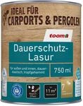 toom Dauerschutzlasur nussbaumfarben dunkel 750 ml