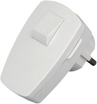 Kopp Stecker mit Schalter wei&szlig;