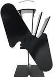 Firefix Ofenventilator Aluminium 12,7 x 17 cm 2-fl&uuml;gelig schwarz