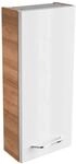 Fackelmann H&auml;ngeschrank 'Milano' braun, wei&szlig; foliert 30 x 68 x 15,5 cm