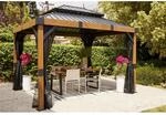 Sojag Pavillon 'Fontana 1012' schwarz 364,3 x 310 x 298 cm