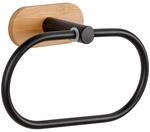 Wenko Handtuchring 'Turbo-Loc Orea Bambo' bambus/schwarz 20,5 x 12,5 x 7,5 cm
