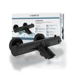 Sch&uuml;tte Thermostat-Wannenarmatur 'London' schwarz matt