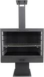 Westmann Grillkamin Stahl schwarz 90 x 160 x 50 cm