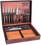 Tramontina Germany GmbH BBQ-Koffer-Set 'Jumbo' 15-teilig, mit Schneidebrett