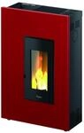 Pegaso Pelletofen 'Madison 5' Stahl bordeaux 2,5 - 5,2 kW