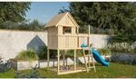 Karibu Kinderspielhaus 'Frieda' naturbelassene nordische Fichte 202 x 291 x 107 cm