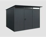 EcoStar Ger&auml;tehaus 'Trend-P Typ 3' anthrazitgrau 302,8 x 238 cm, mit Einzelt&uuml;r
